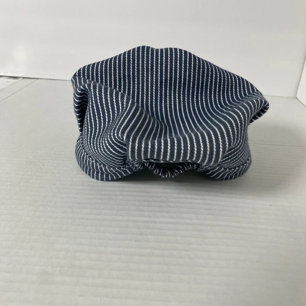 Vintage Thomas and Friends Boys Engineer Cap‎ Conductor Railroad Train Pinstripe